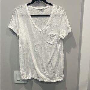 Caslon Short Sleeve Tee White Casual Essential